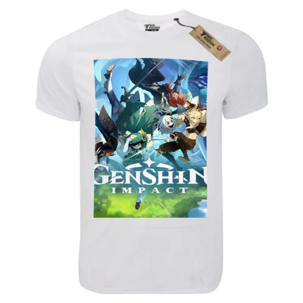 Φωτογραφία προϊόντος: T-shirt unisex Takeposition T-cool λευκό Genshin impact, 900-4567