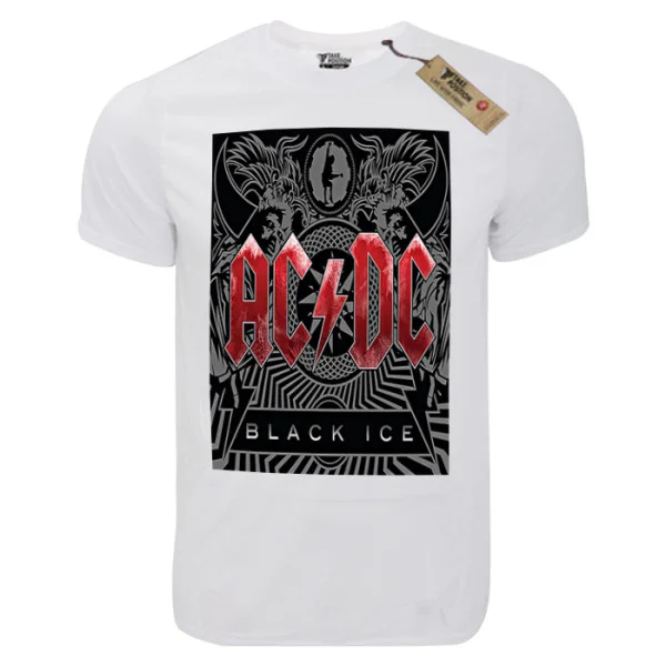 Φωτογραφία προϊόντος: T-shirt unisex Takeposition T-cool λευκό Acdc Black Ice, 900-7518
