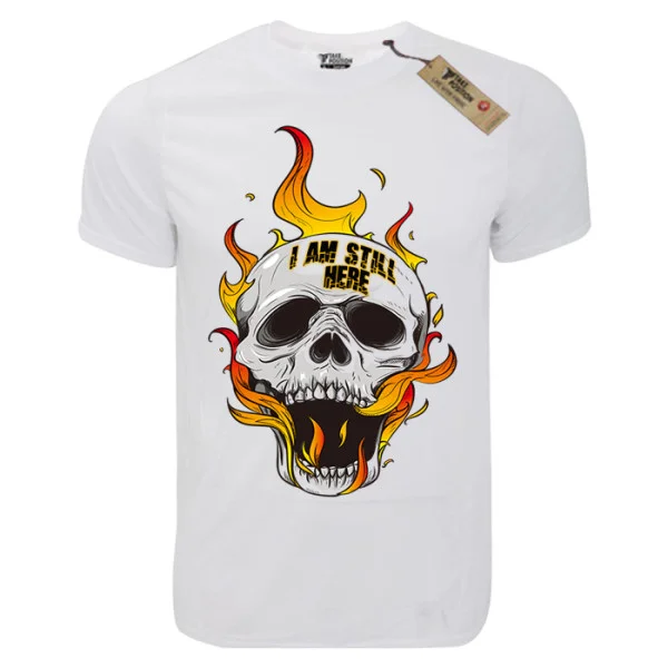Φωτογραφία προϊόντος: T-shirt unisex Takeposition T-cool λευκό Still Here, 900-8008