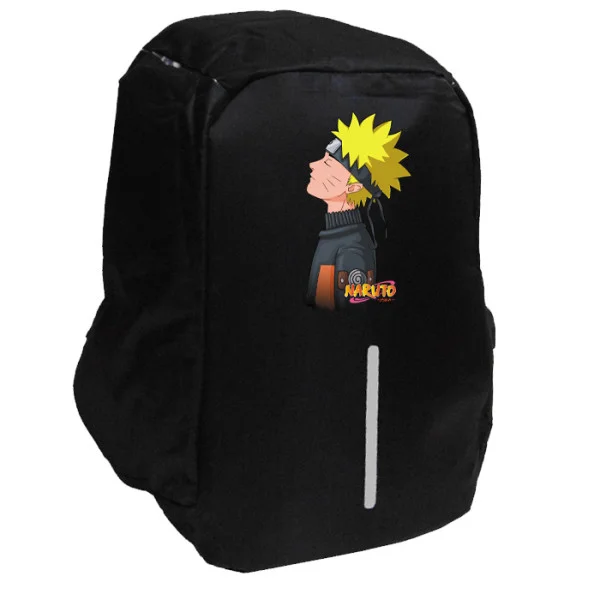 Φωτογραφία προϊόντος: Takeposition Anime Naruto Thinking Σχολική τσάντα Razor 1κεντρική θέση Rpet 600D 44Y x 34Μ x 10Π, Μαύρο, 973-1323-02