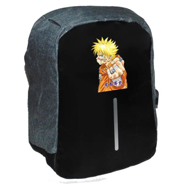 Φωτογραφία προϊόντος: Takeposition Anime Naruto Fist Σχολική τσάντα Razor 1κεντρική θέση Rpet 600D 44Y x 34Μ x 10Π Μαύρο/γκρι 973-1332-07