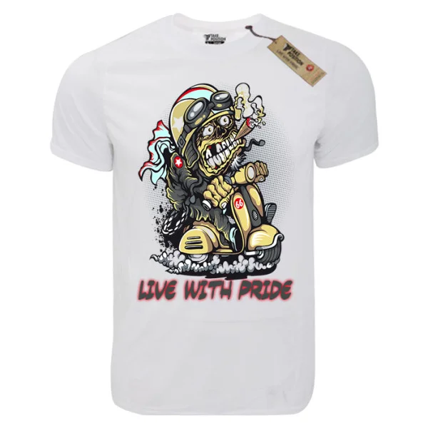 Φωτογραφία προϊόντος: T-shirt unisex Takeposition T-cool λευκό Scooter pride, 900-1529