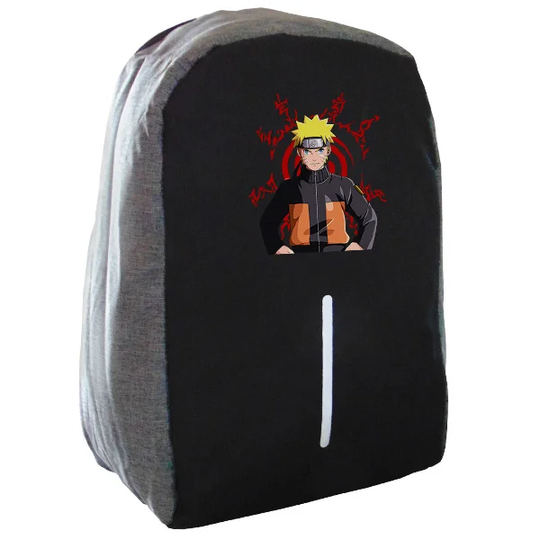 Φωτογραφία προϊόντος: Takeposition Anime Naruto Black sun Σχολική τσάντα Razor 1κεντρική θέση Rpet 600D 44Y x 34Μ x 10Π Μαύρο/γκρι 973-1211