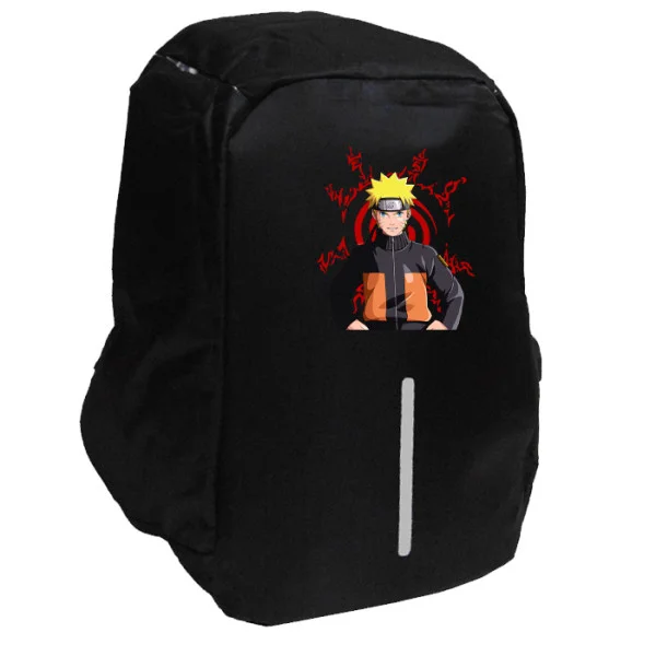 Φωτογραφία προϊόντος: Takeposition Anime Naruto Σχολική τσάντα Razor 1κεντρική θέση Rpet 600D 44Y x 34Μ x 10Π, Μαύρο, 973-1211-02