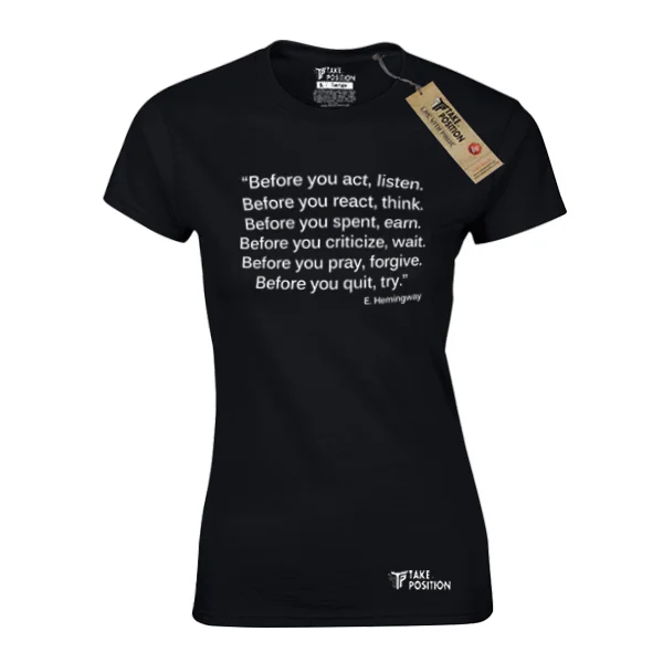 Φωτογραφία προϊόντος: T-SHIRT ΓΥΝΑΙΚΕΙΟ TAKEPOSITION, TRY, ΜΑΥΡΟ, 504-5018
