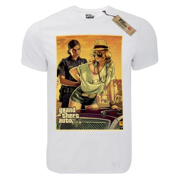 Φωτογραφία προϊόντος: T-shirt unisex Takeposition T-cool λευκό Grand theft Auto Retro 5, 900-4570