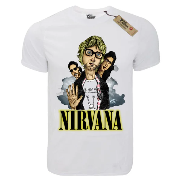Φωτογραφία προϊόντος: T-shirt unisex Takeposition T-cool λευκό Nirvana Hi, 900-7596