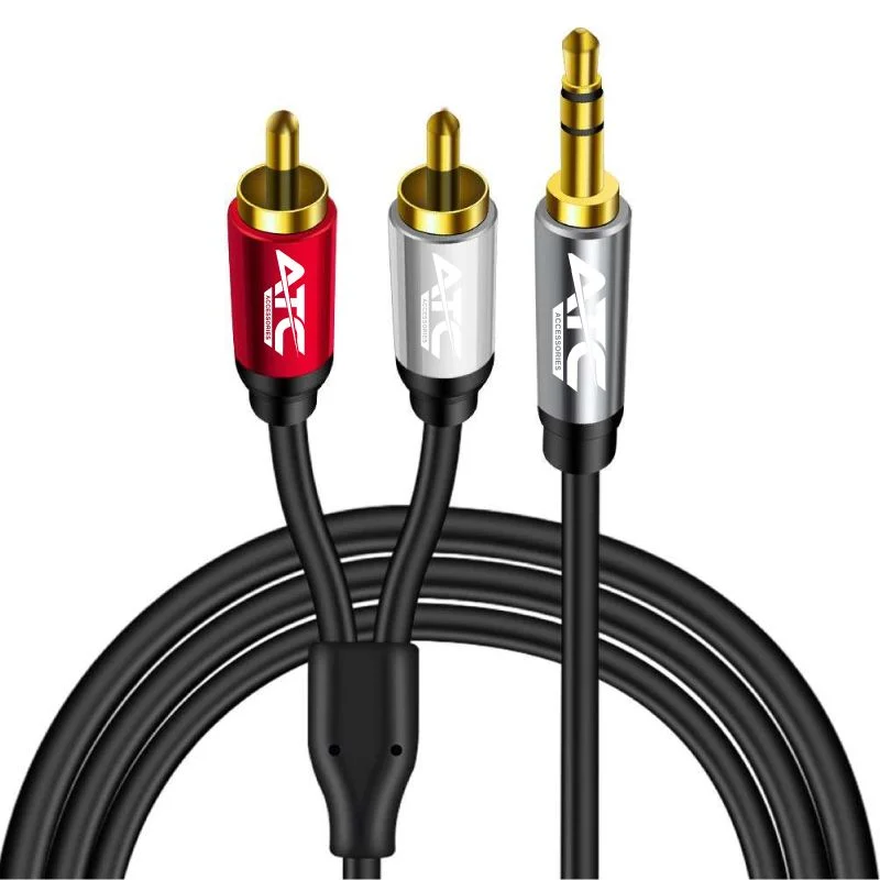 Φωτογραφία προϊόντος: ATC Electronics HQ Καλώδιο Mini TRS 3.5mm - 2 RCA 3m - Καλώδιο ήχου