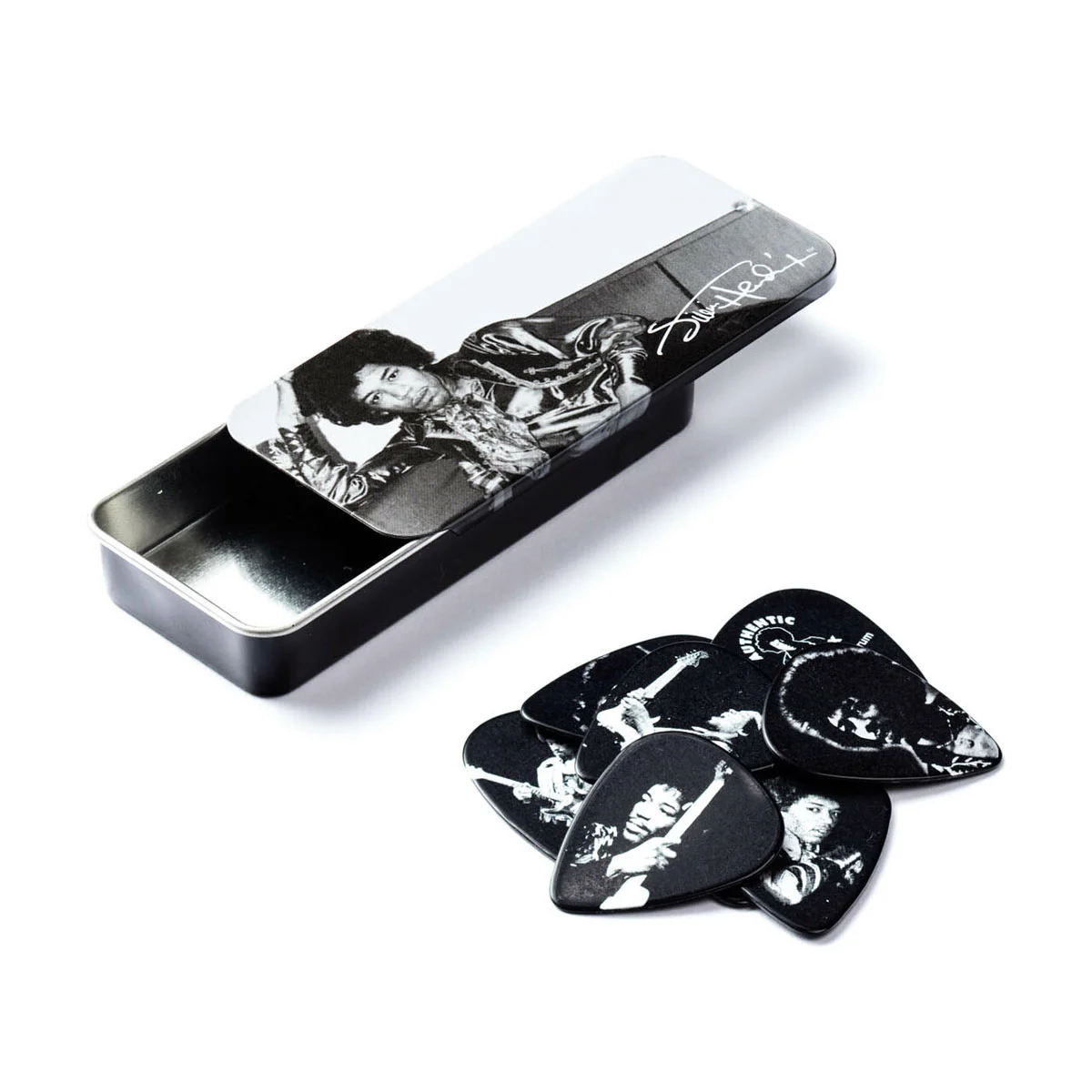 Φωτογραφία προϊόντος: Dunlop JH-PT05H - Πένες Jimi Hendrix Silver Portrait 6 τεμάχια