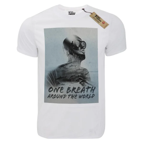 Φωτογραφία προϊόντος: T-shirt unisex Takeposition T-cool λευκό One Breath, 900-5510S