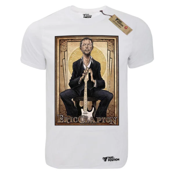 Φωτογραφία προϊόντος: TakePosition T-shirt unisex T-cool λευκό Eric Clapton Blues Power, 900-7711