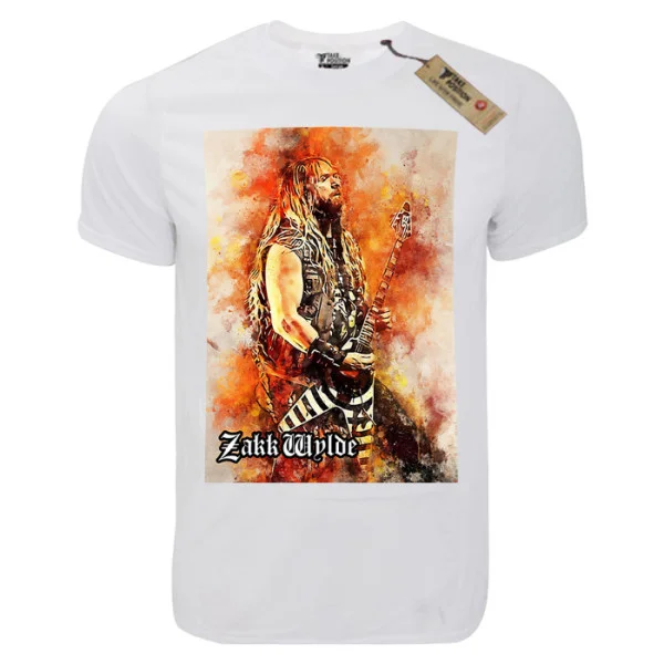 Φωτογραφία προϊόντος: T-shirt unisex Takeposition T-cool λευκό Zakk Wylde solo, 900-7619