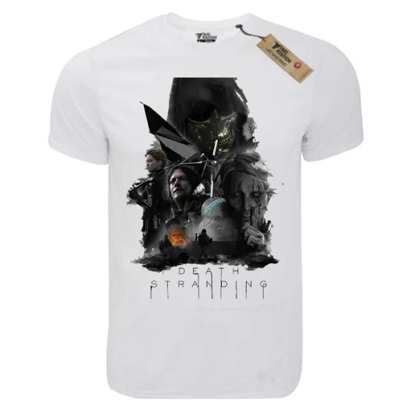Φωτογραφία προϊόντος: T-shirt unisex Takeposition T-cool λευκό Death straining poster, 900-4550