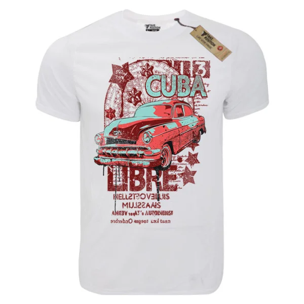 Φωτογραφία προϊόντος: T-shirt unisex Takeposition T-cool λευκό Cuba Libre, 900-9002