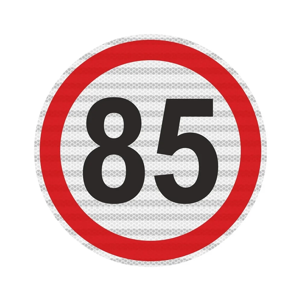 Φωτογραφία προϊόντος: OEM Όριο Ταχύτητας 85km/h Αυτοκόλλητο - T02-A