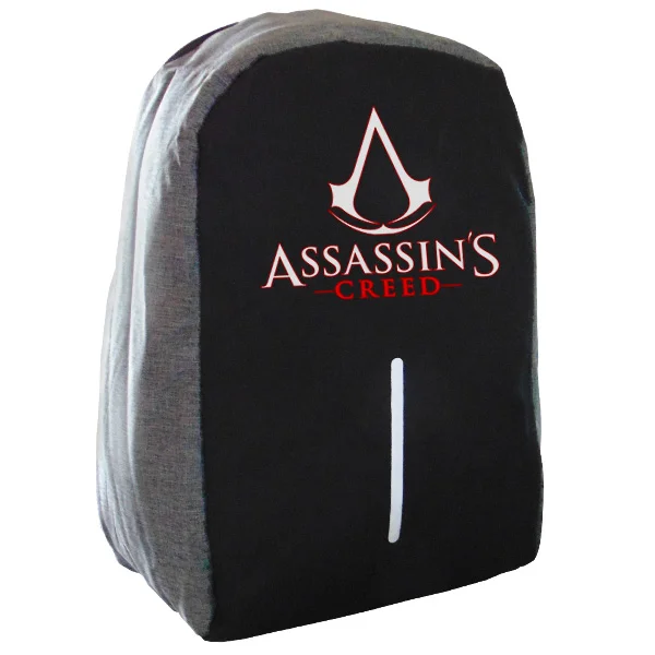 Φωτογραφία προϊόντος: Takeposition Assassin creed Σακίδιο πλάτης Razor 1κεντρική θέση Rpet 600D 44Y x 34Μ x 10Π Μαύρο/γκρι 973-4716