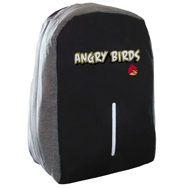 Φωτογραφία προϊόντος: Takeposition Angry Birds Σακίδιο πλάτης Razor 1κεντρική θέση Rpet 600D 44Y x 34Μ x 10Π Μαύρο/γκρι 973-4714