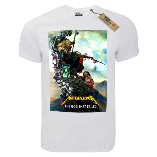 Φωτογραφία προϊόντος: T-shirt unisex Takeposition T-cool λευκό Metallica The God That Fails, 900-7538
