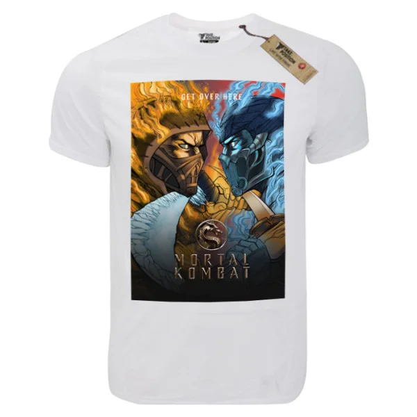 Φωτογραφία προϊόντος: TakePosition T-shirt unisex T-cool λευκό Mortal combat Get over Here, 900-4505