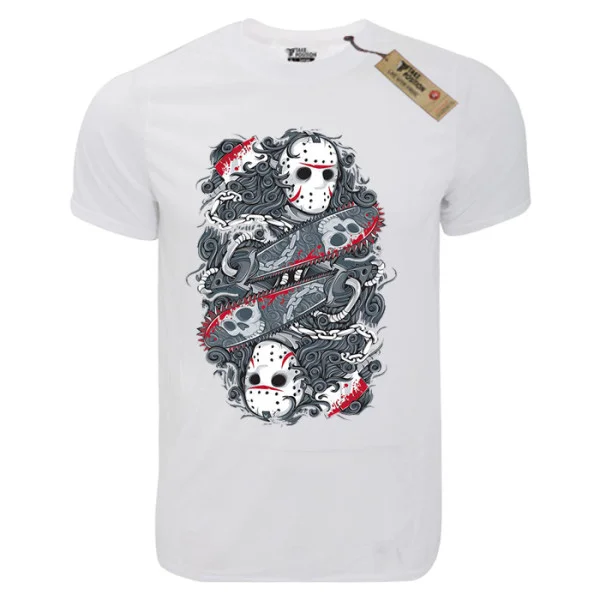 Φωτογραφία προϊόντος: T-shirt unisex Takeposition T-cool λευκό Halloween Mirror, 900-8002