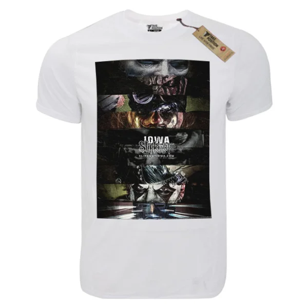 Φωτογραφία προϊόντος: T-shirt unisex Takeposition T-cool λευκό Slipknot players, 900-7555