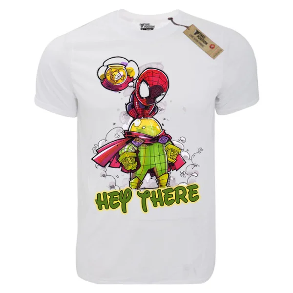 Φωτογραφία προϊόντος: T-shirt unisex Takeposition T-cool λευκό Hey there, 900-1516