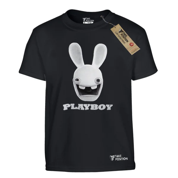 Φωτογραφία προϊόντος: T-SHIRT ΠΑΙΔΙΚΟ ΒΑΜΒΑΚΕΡΟ TAKEPOSITION, PLAY RABBIT, ΜΑΥΡΟ/ XSMALL 4ετών, 801-1505-prosf
