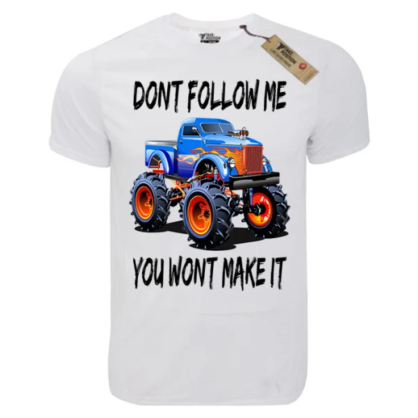 Φωτογραφία προϊόντος: TakePosition T-shirt unisex T-cool λευκό Don't follow me, 900-9014