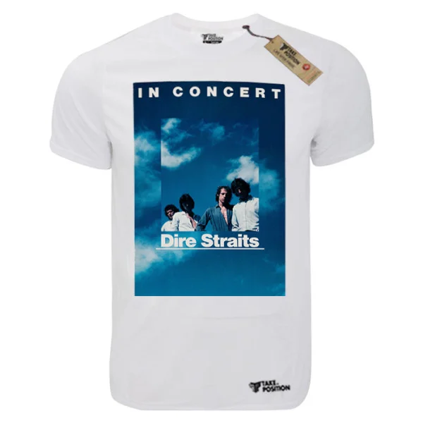Φωτογραφία προϊόντος: TakePosition T-shirt unisex T-cool λευκό Dire Staits, in concert, 900-7702
