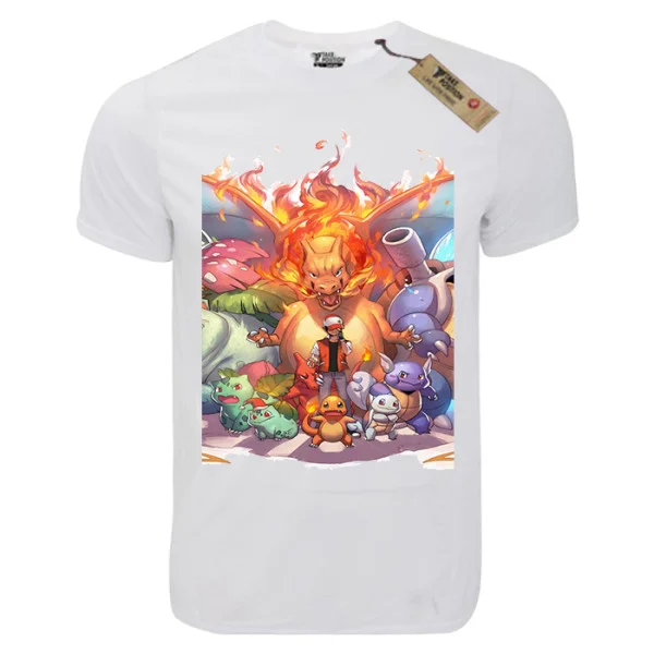 Φωτογραφία προϊόντος: T-shirt unisex Takeposition T-cool λευκό Pokemon and Ash, 900-1033