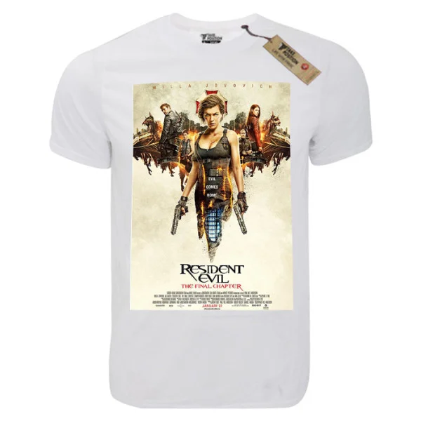 Φωτογραφία προϊόντος: T-shirt unisex Takeposition T-cool λευκό Resident evil the final chapter, 900-4597