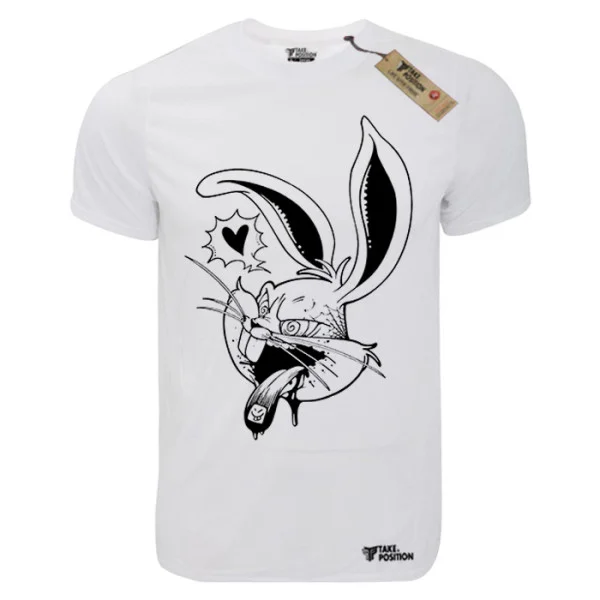 Φωτογραφία προϊόντος: T-shirt unisex T-cool Takeposition λευκό Bad Rabbit, 900-1376