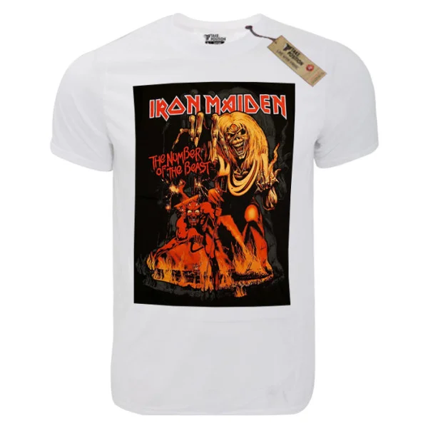 Φωτογραφία προϊόντος: T-shirt unisex Takeposition T-cool λευκό Iron Maiden The Number, 900-7548