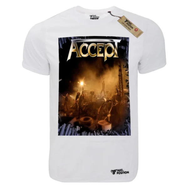Φωτογραφία προϊόντος: TakePosition T-shirt unisex T-cool λευκό Accept concert, 900-7683