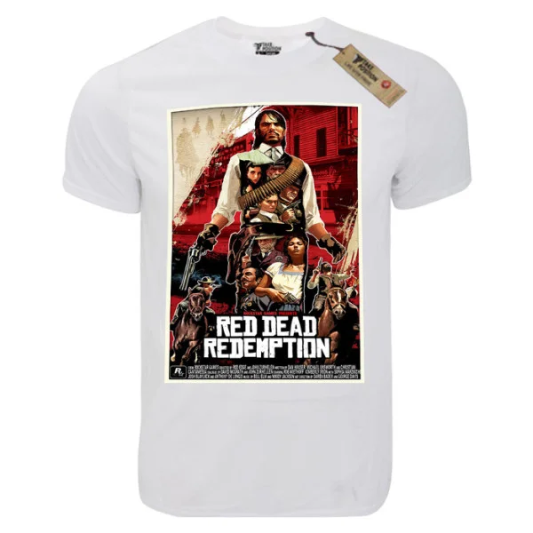 Φωτογραφία προϊόντος: T-shirt unisex Takeposition T-cool λευκό Red Dead 2 Redemtion, 900-4593