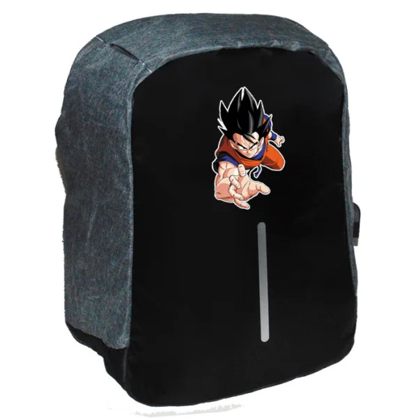 Φωτογραφία προϊόντος: Takeposition Anime Goku Σχολική τσάντα Razor 1κεντρική θέση Rpet 600D 44Y x 34Μ x 10Π Μαύρο/γκρι 973-1195-07