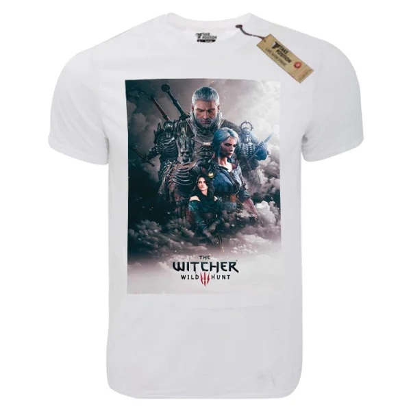 Φωτογραφία προϊόντος: T-shirt unisex Takeposition T-cool λευκό The Witcher wild hunt, 900-4627