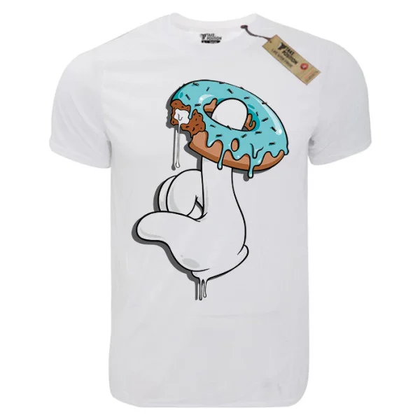 Φωτογραφία προϊόντος: T-shirt unisex Takeposition T-cool λευκό, Love Donuts, 900-1594