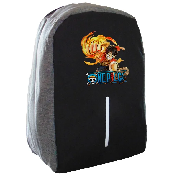 Φωτογραφία προϊόντος: Takeposition Anime One Piece D.Luffy Σχολική τσάντα Razor 1κεντρική θέση Rpet 600D 44Y x 34Μ x 10Π Μαύρο/γκρι 973-1218