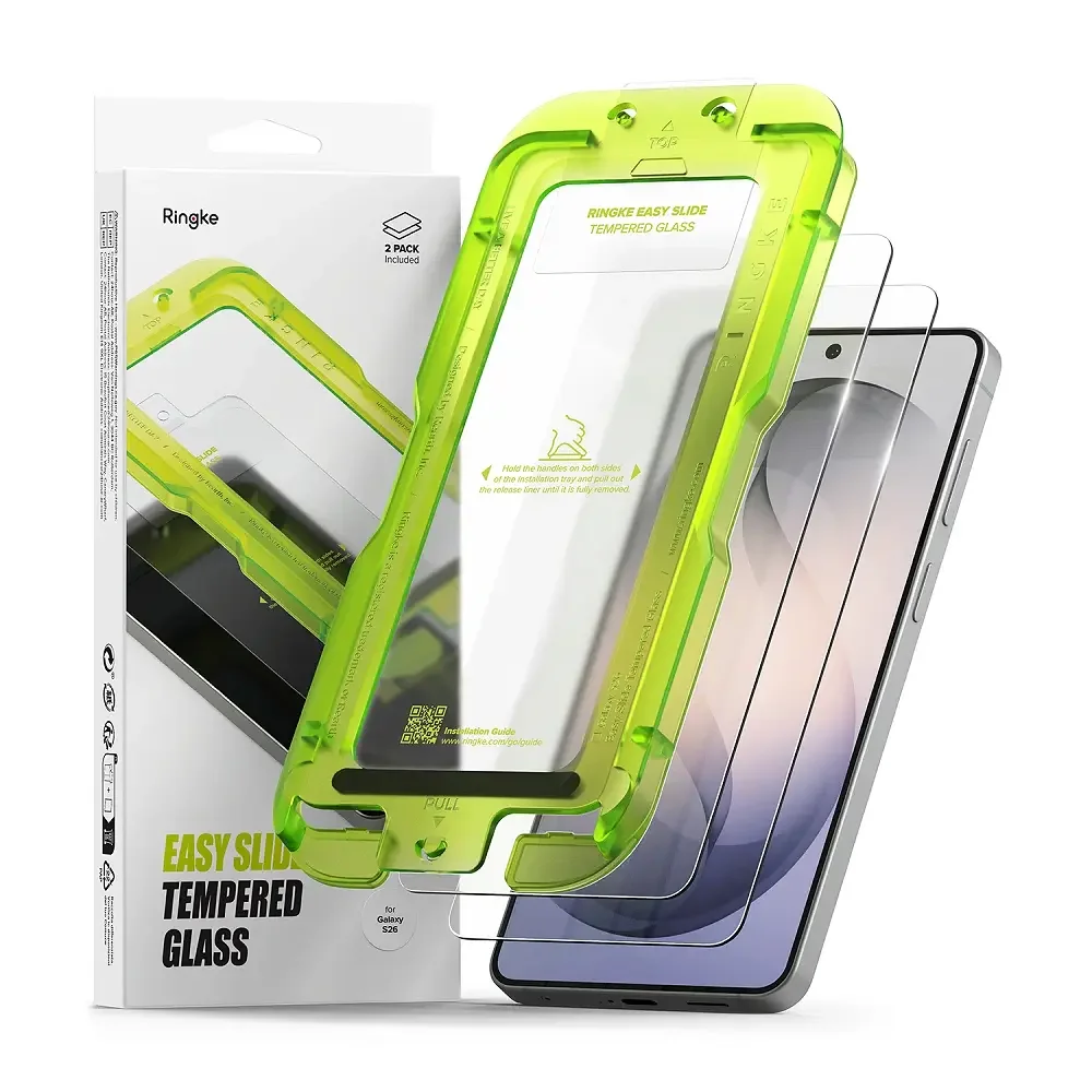 Φωτογραφία προϊόντος: Ringke Easy Slide Tempered Glass 2 pack Samsung Galaxy S26 Clear