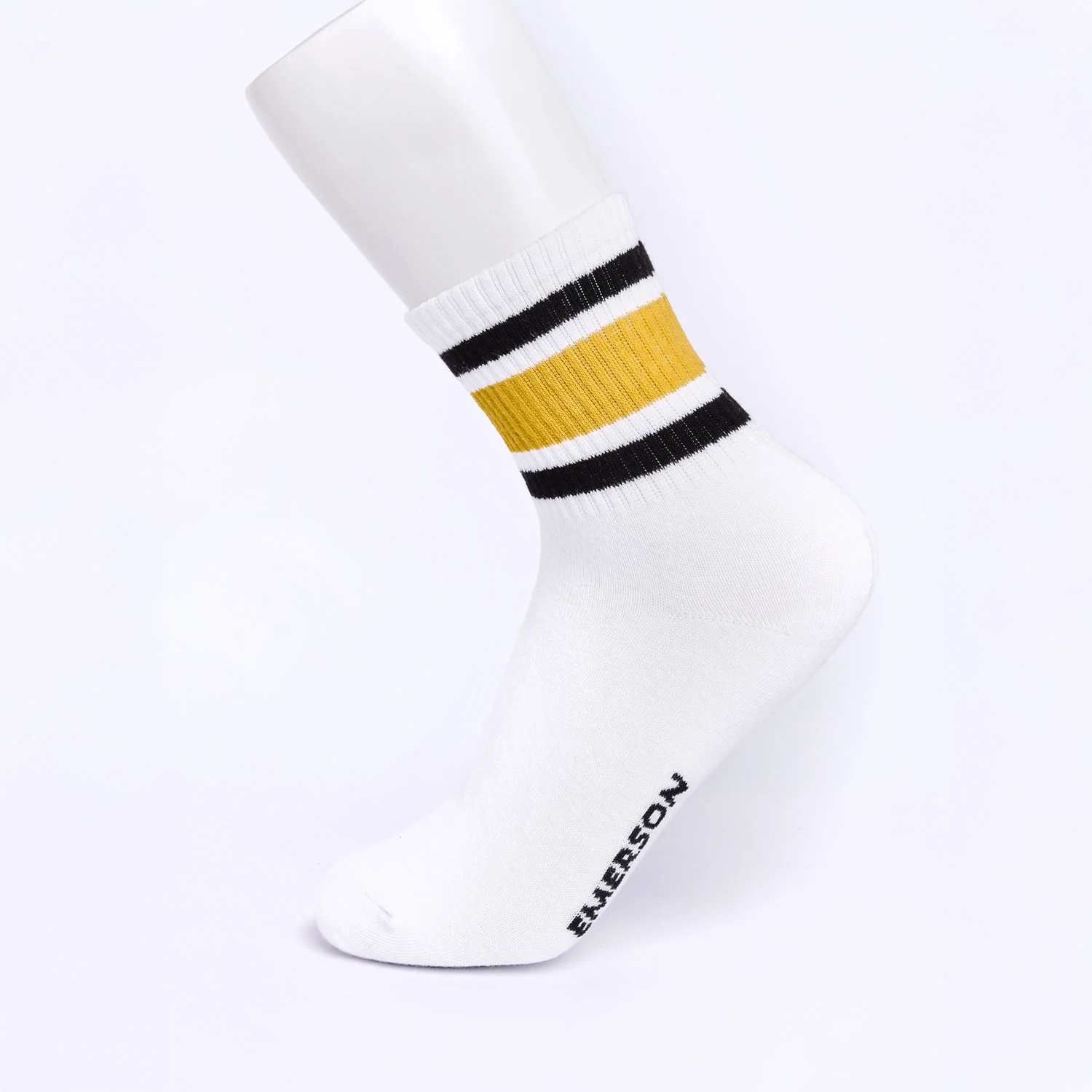 Φωτογραφία προϊόντος: EMERSON UNISEX TRI-STRIPE CREW SOCKS ΑΣΠΡΟ
