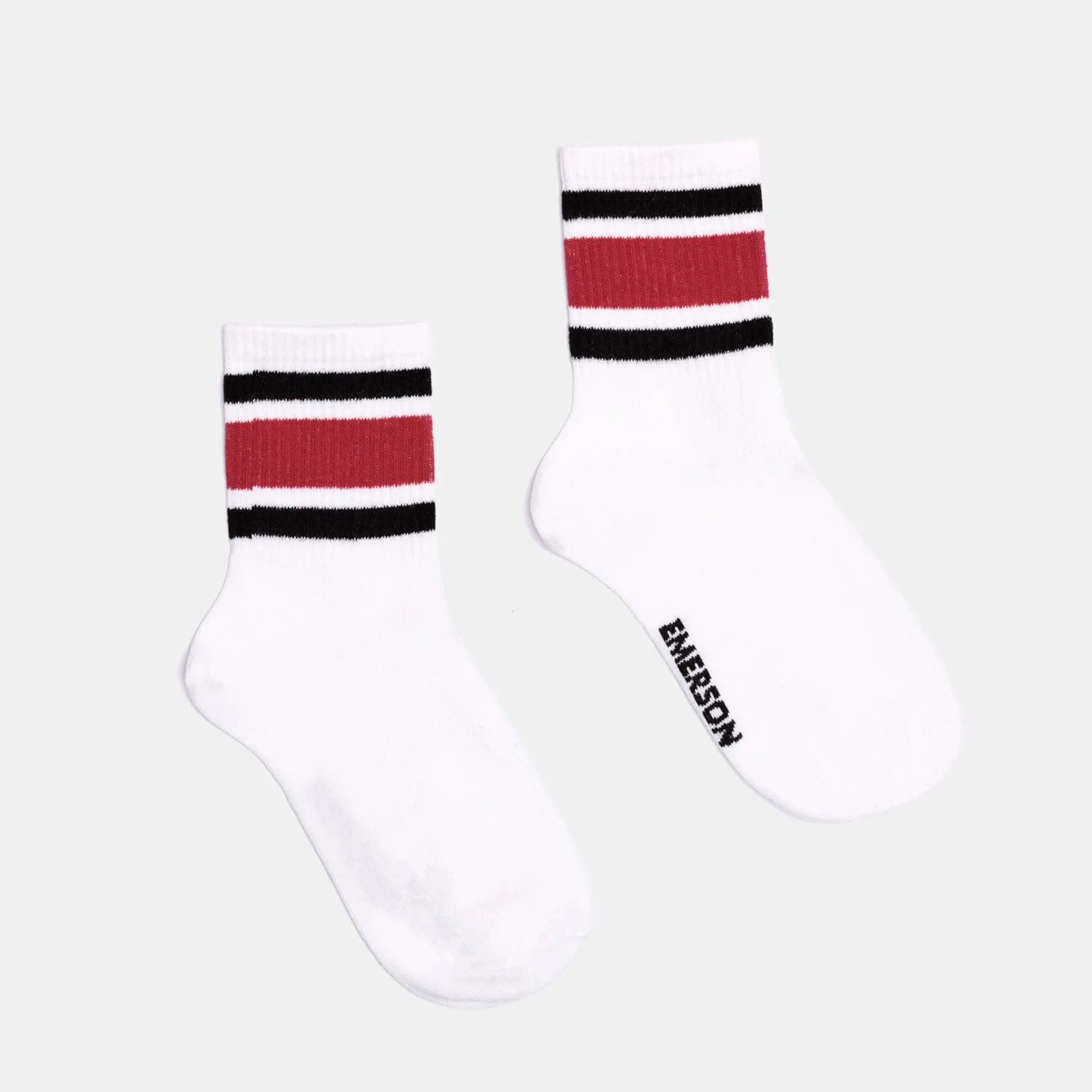 Φωτογραφία προϊόντος: EMERSON UNISEX TRI-STRIPE CREW SOCKS ΑΣΠΡΟ