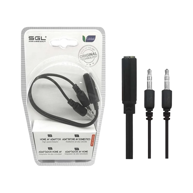 Φωτογραφία προϊόντος: Tradesor Αντάπτορας Jack 3.5mm - Female/2Male - 1528A-01 - 096001