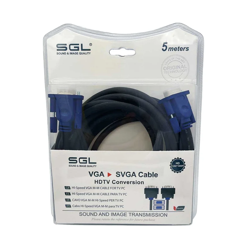 Φωτογραφία προϊόντος: SGL Καλώδιο VGA - 550BB - Male/Male - 5m - 095080
