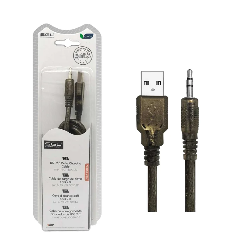 Φωτογραφία προϊόντος: SGL Καλώδιο ήχου - 1S01 - USB-A male/Jack 3.5mm male - 3m - 097558