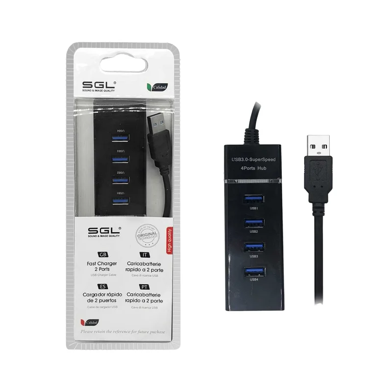 Φωτογραφία προϊόντος: Tradesor Αντάπτορας USB Hub με 4 θύρες - 304P - 30cm - 095929