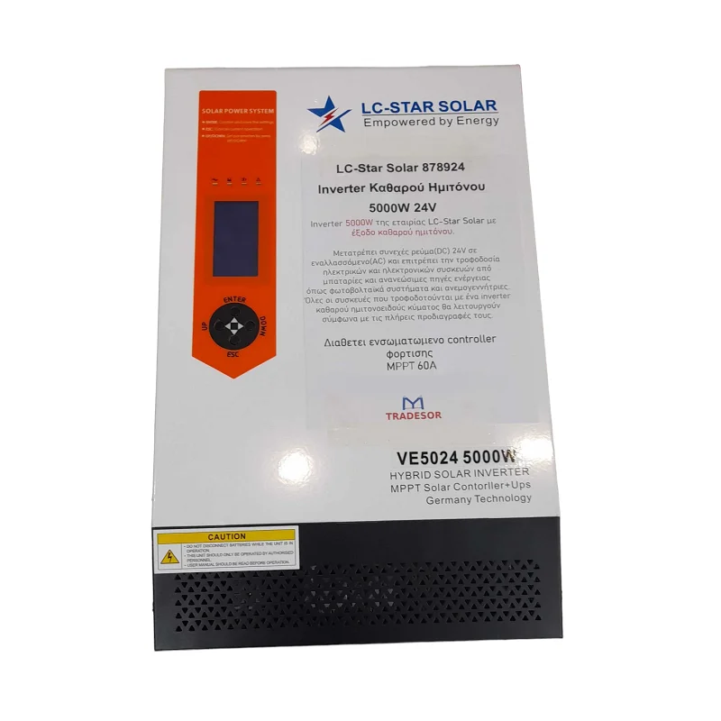 Φωτογραφία προϊόντος: Tradesor Power Inverter - 24V - 5000W - 60A - LC-Star Solar - 338013
