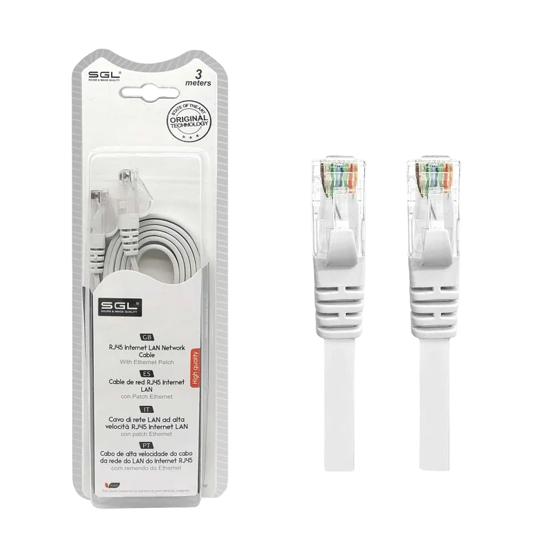 Φωτογραφία προϊόντος: SGL Καλώδιο δικτύου Ethernet - Πλακέ - A8P8C - 3m - 096414