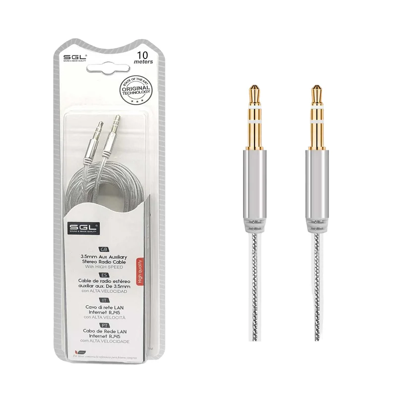 Φωτογραφία προϊόντος: SGL Καλώδιο ήχου Jack 3.5mm - TS412 - Male/Male - 10m - 096322