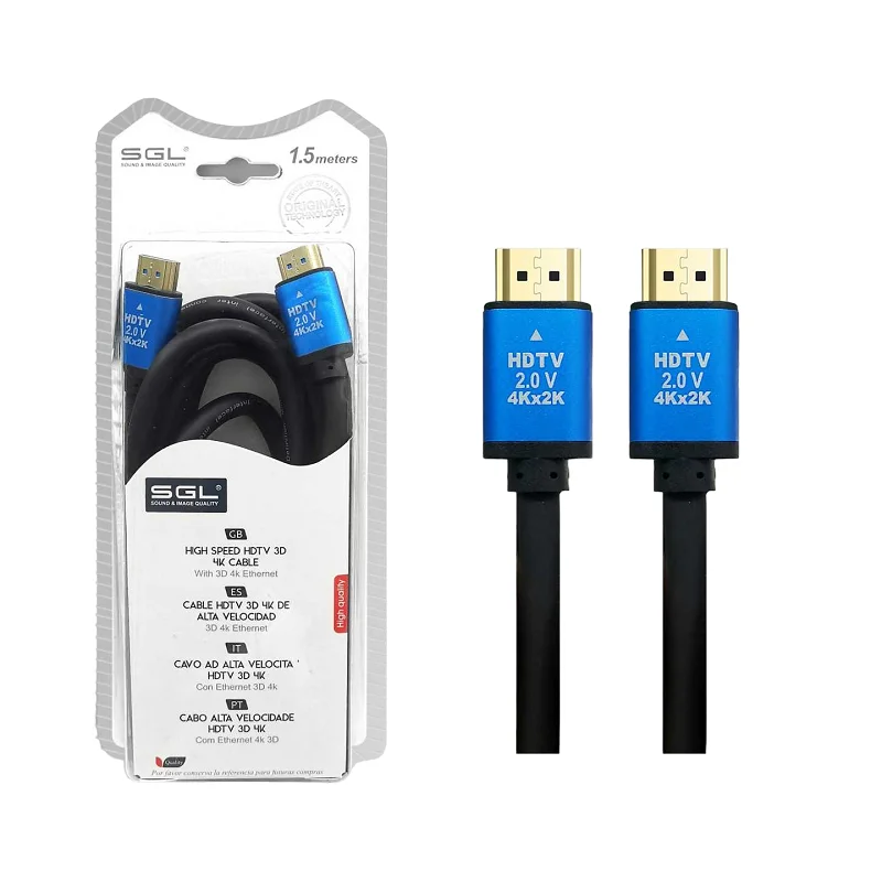 Φωτογραφία προϊόντος: SGL Καλώδιο HDMI - 1594-3D-4K - Male/Male - 1.5m - 094793